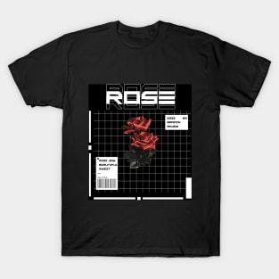 futuristic rose streetwear T-Shirt